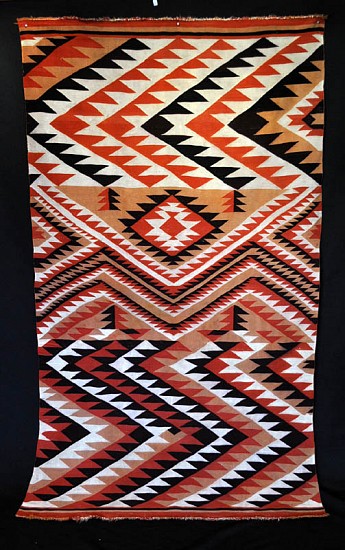 01 - Navajo Textiles, Navajo Germantown Eyedazzler Blanket
1885