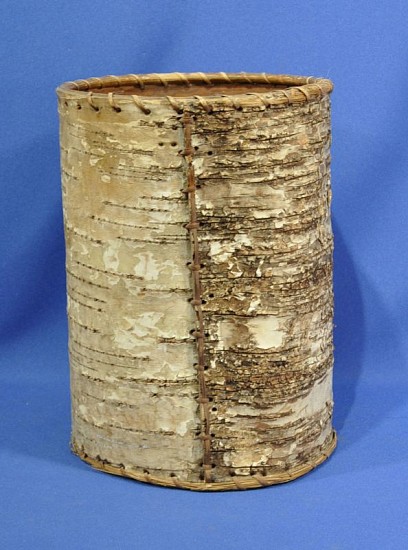 02 - Indian Baskets, c. 1930-1950 Northeast Indian Birch Bark Basket (10 1/4" ht x 7 5/8" d)
c. 1930-50
