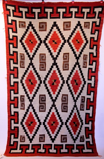 01 - Navajo Textiles, Navajo Rug: Crystal
1900