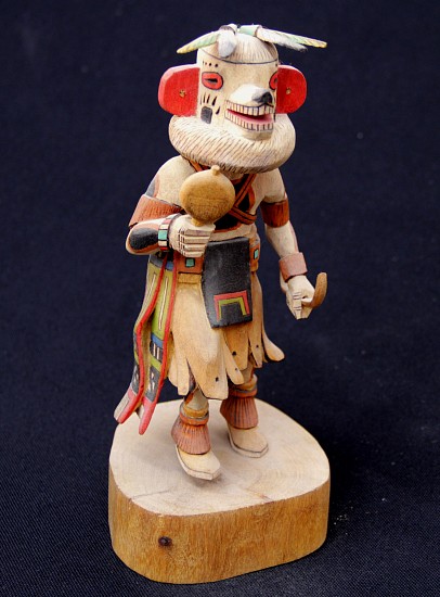 05 - Kachinas and Dolls, Hopi Kachina: White Bear by Preston Ami (9")
Hand Carved and Painted Cottonwood Root