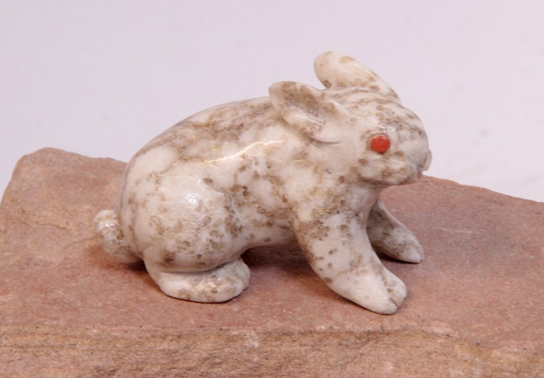 06 - Zuni Fetishes, Zuni Fetish by Dan Quam: Rabbit (1.5" ht x 1" w x 2.25" l)
Contemporary