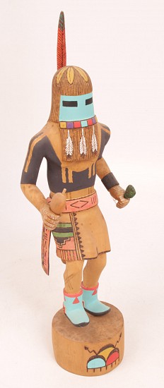 05 - Kachinas and Dolls, Kachina by Alban Mouya Jr.: Long Hair (16")