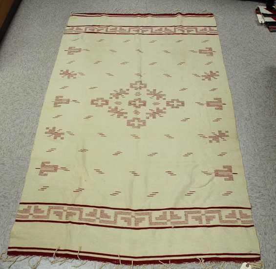 14- Non-Navajo Textiles, Mexican Blanket 72" x 43  c.1940s